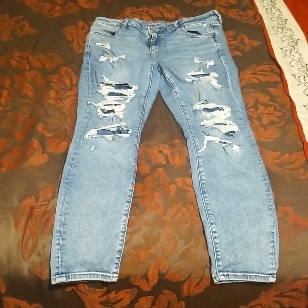 American Eagle ripped jeans